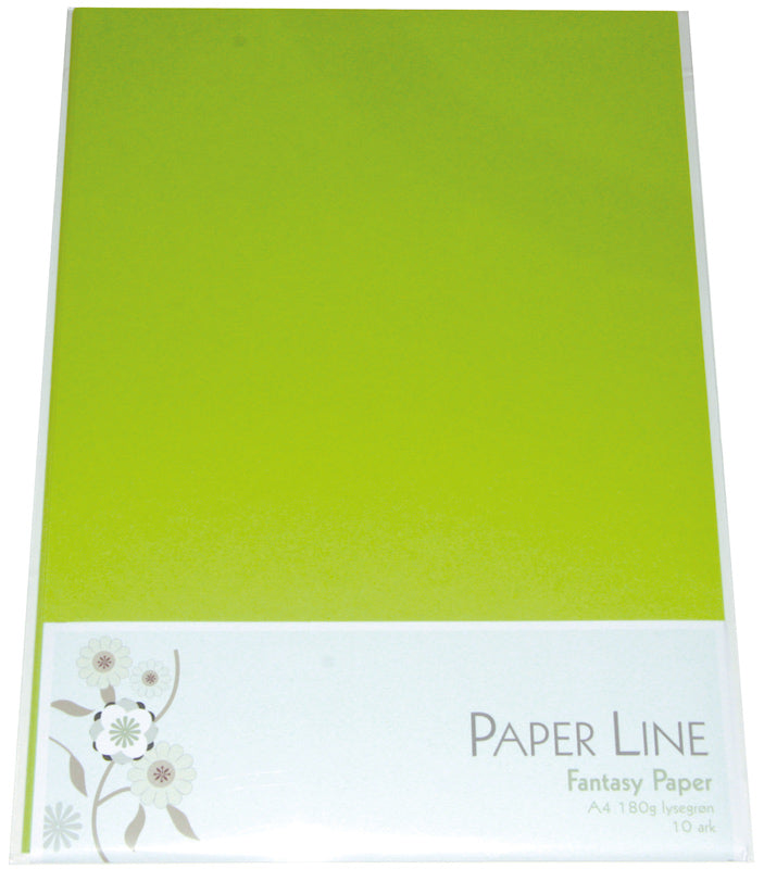 Fantasy A4 karton 10 stk. 180 g - lysegrøn