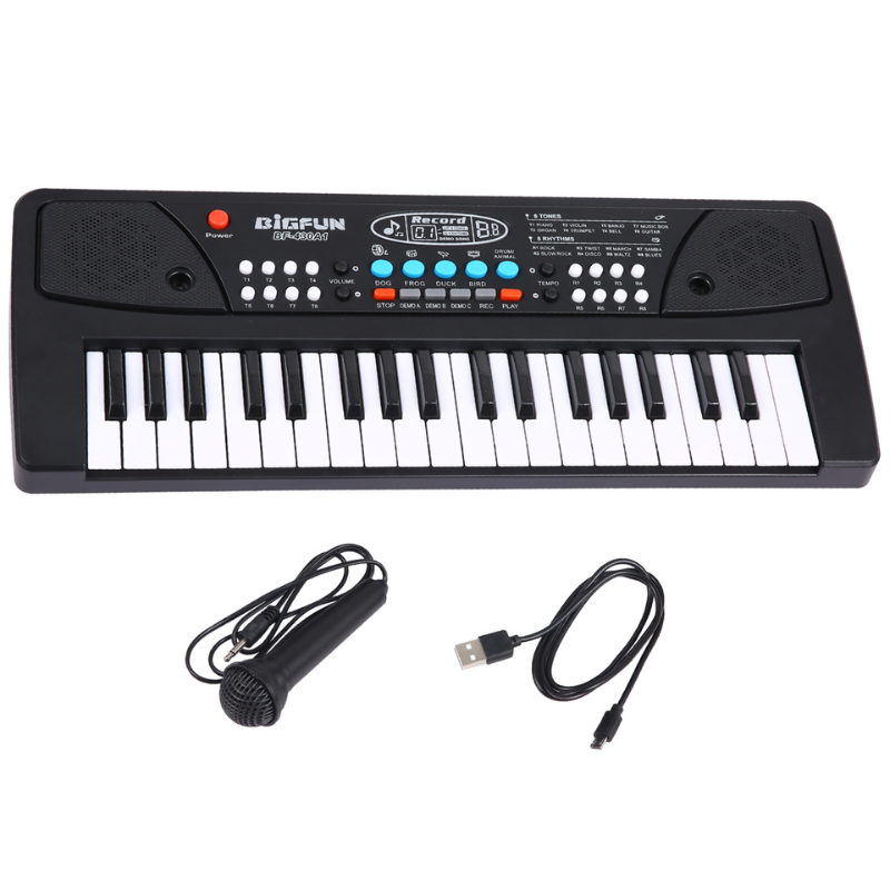 37 Tangenters Keyboard Til Børn Med Mikrofon