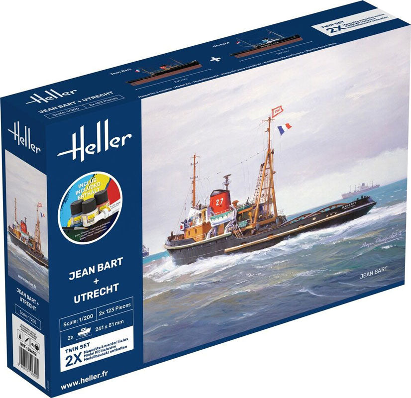 Heller modelskibe JEAN BART + UTRECHT Twinset - 1:200 Startsæt