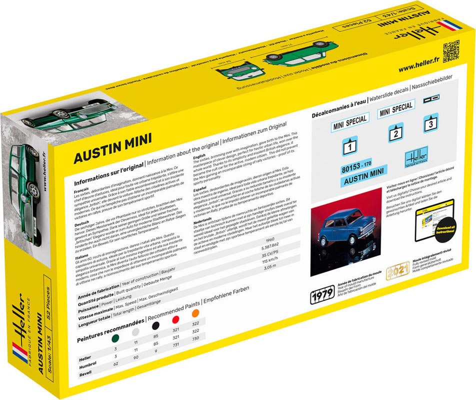 Heller Mini - Modelbil 1:43 startsæt