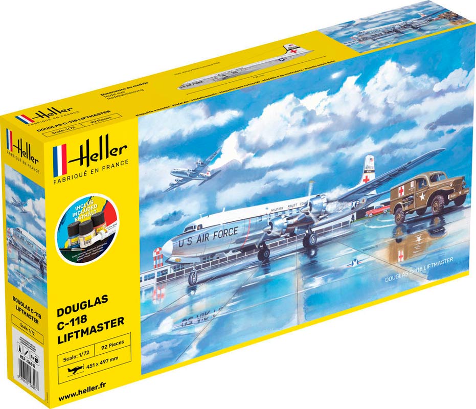 Heller Douglas C-118 liftmaster starter kit - 1:72