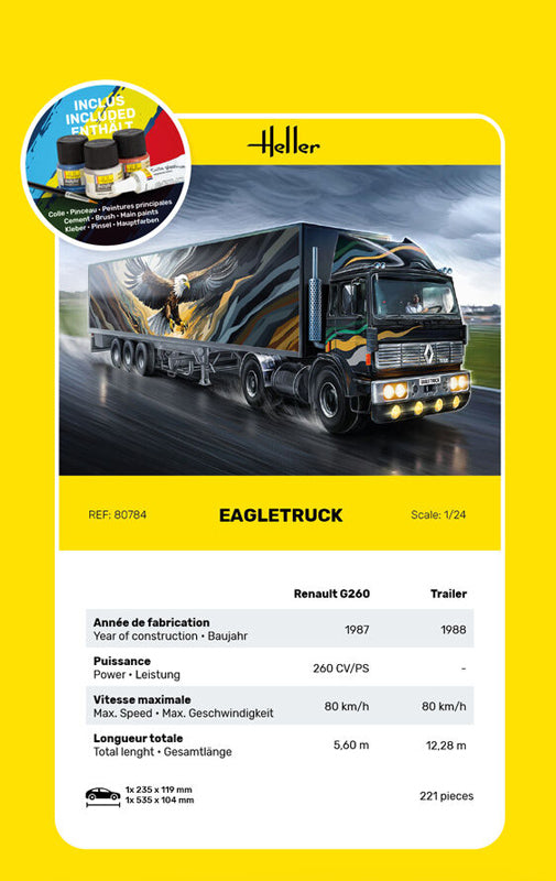 Heller Eagletruck byggesæt - 1:24 startsæt
