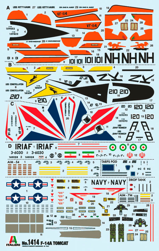 Italeri 1:72 F-14A Tomcat - Modelfly