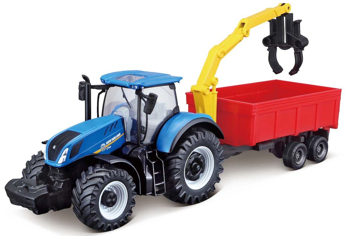 New Holland T7.315 traktor med vogn