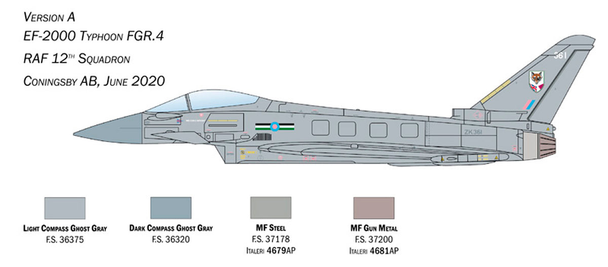 Italeri 1:72 EF-2000 Typhoon R.A.F service - Modelfly