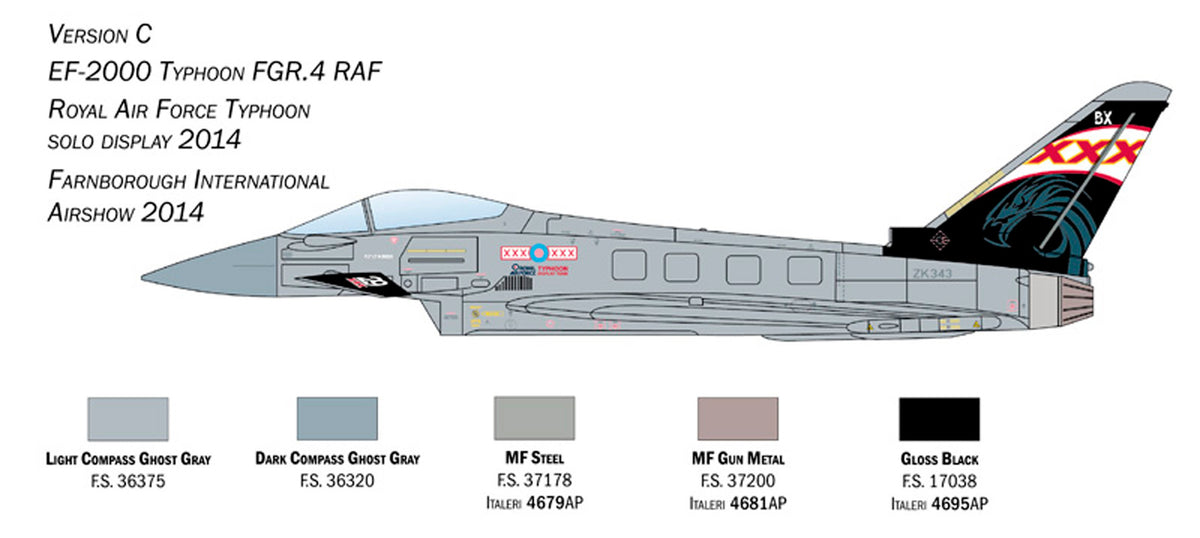 Italeri 1:72 EF-2000 Typhoon R.A.F service - Modelfly