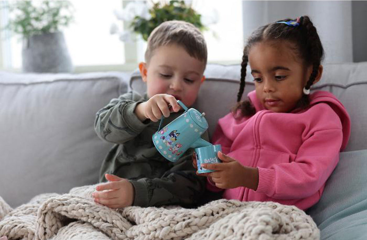 Bluey kaffestel i tin med 10 dele