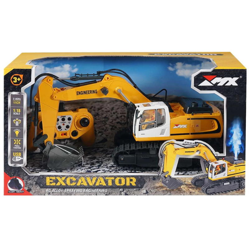 MX R/C CONSTRUCTION EXCAVATOR – R/C 1:18 (3+ år) 2.4GHz