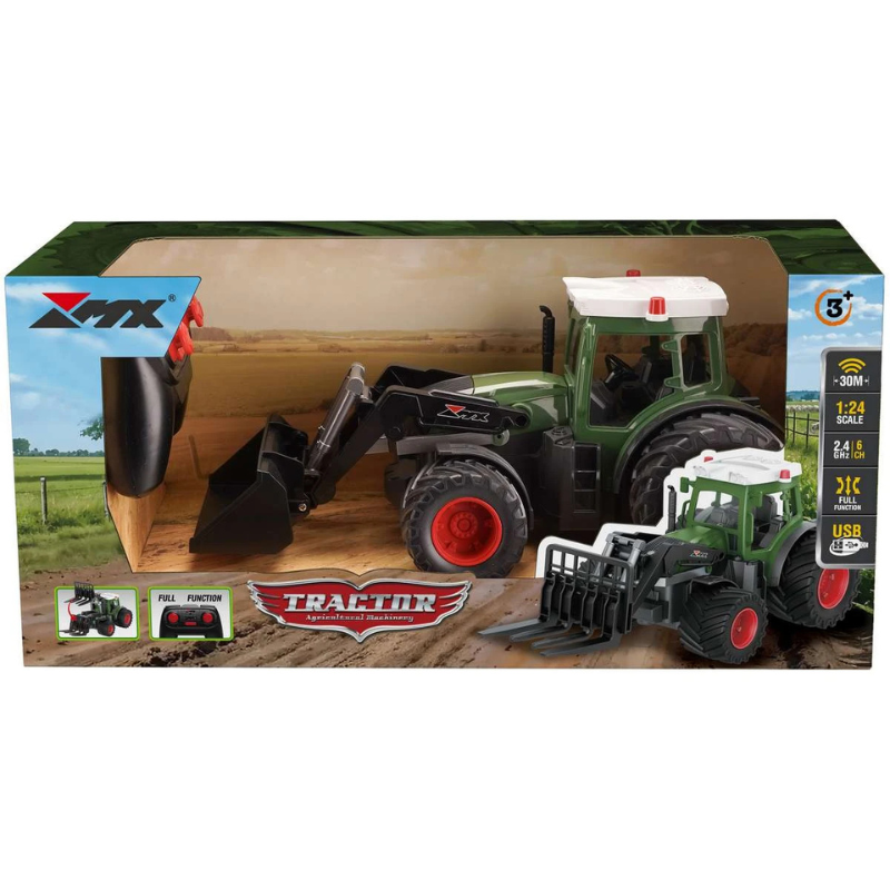 MX R/C Constructions Traktor med frontskovl – R/C (3+ år) 2.4GHz
