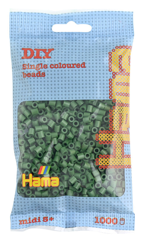 Hama midi perler 207-102 1000 stk. Skovgrøn