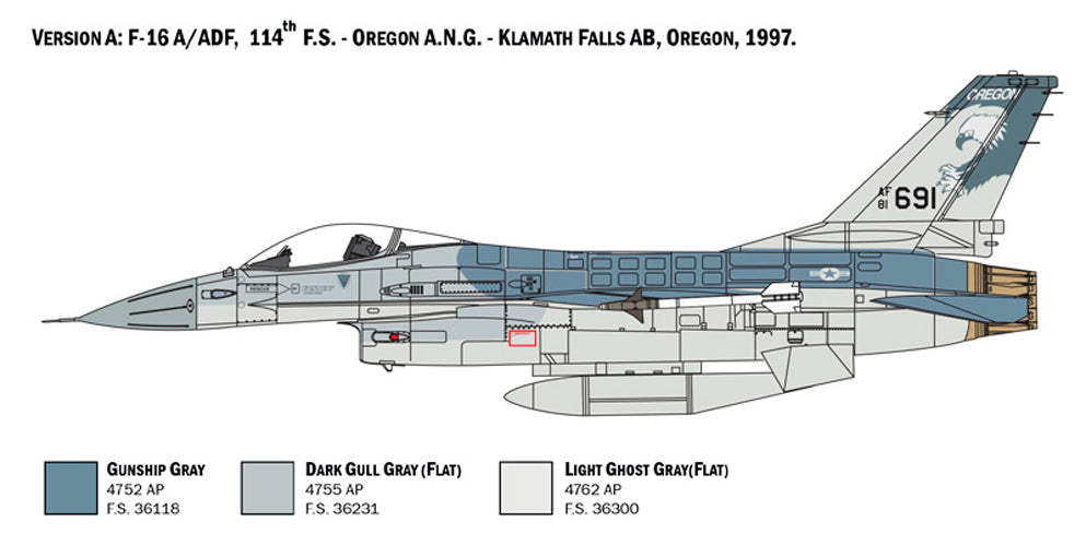 Italeri F-16 Fighting Falcon - 1:48