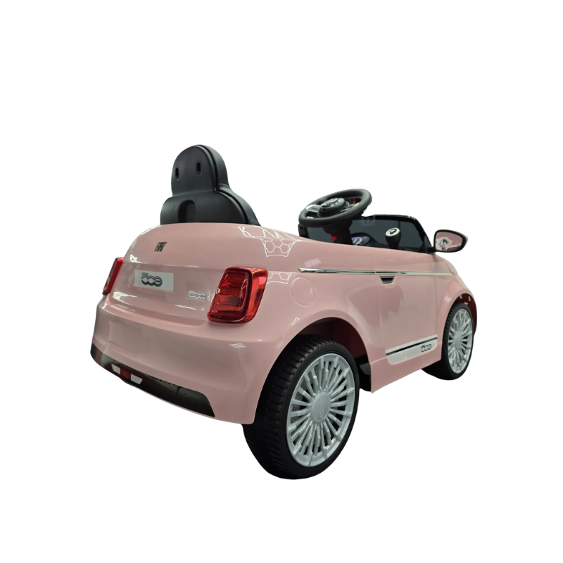 Fiat 500 Elbil til Børn 12V – Pink