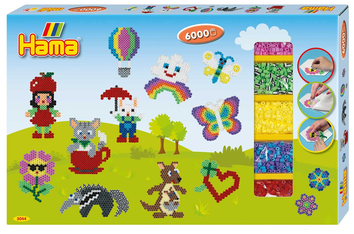Hama midi perle gaveæske - 6000 perler