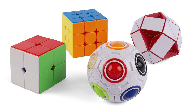 4-i-1 Magic Puzzles – Cube, Ball og Snake