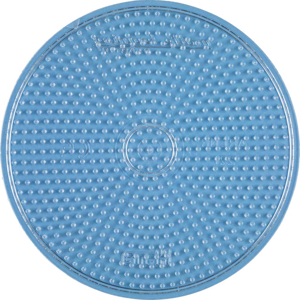Hama midi perleplade transparant - stor rund