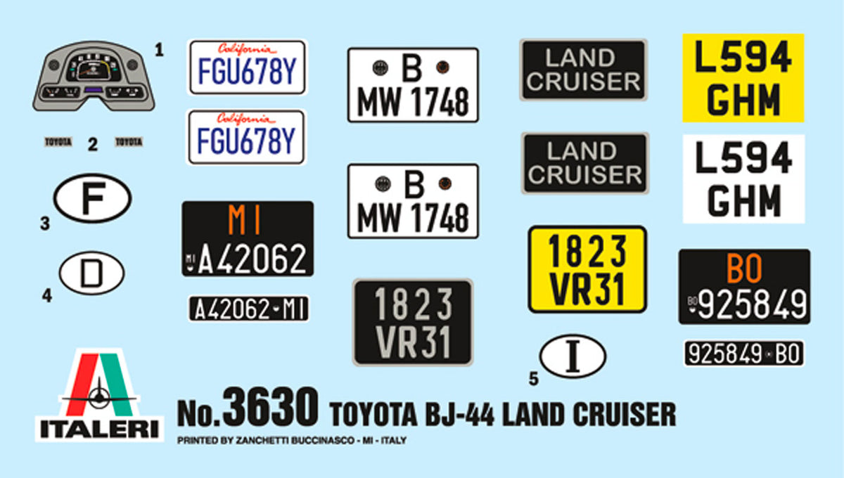 Italeri 1:24 Toyota BJ44 Land Cruiser - Modelbil