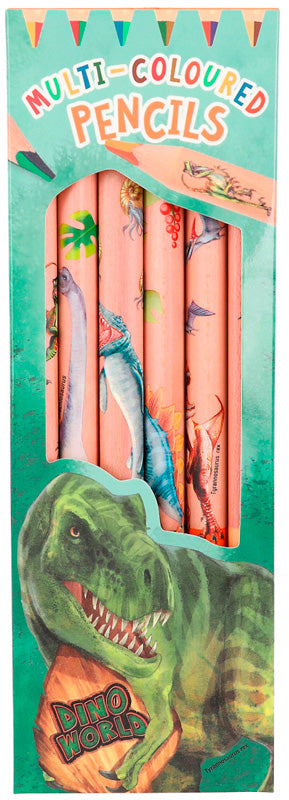 Dino World multifarvede blyanter