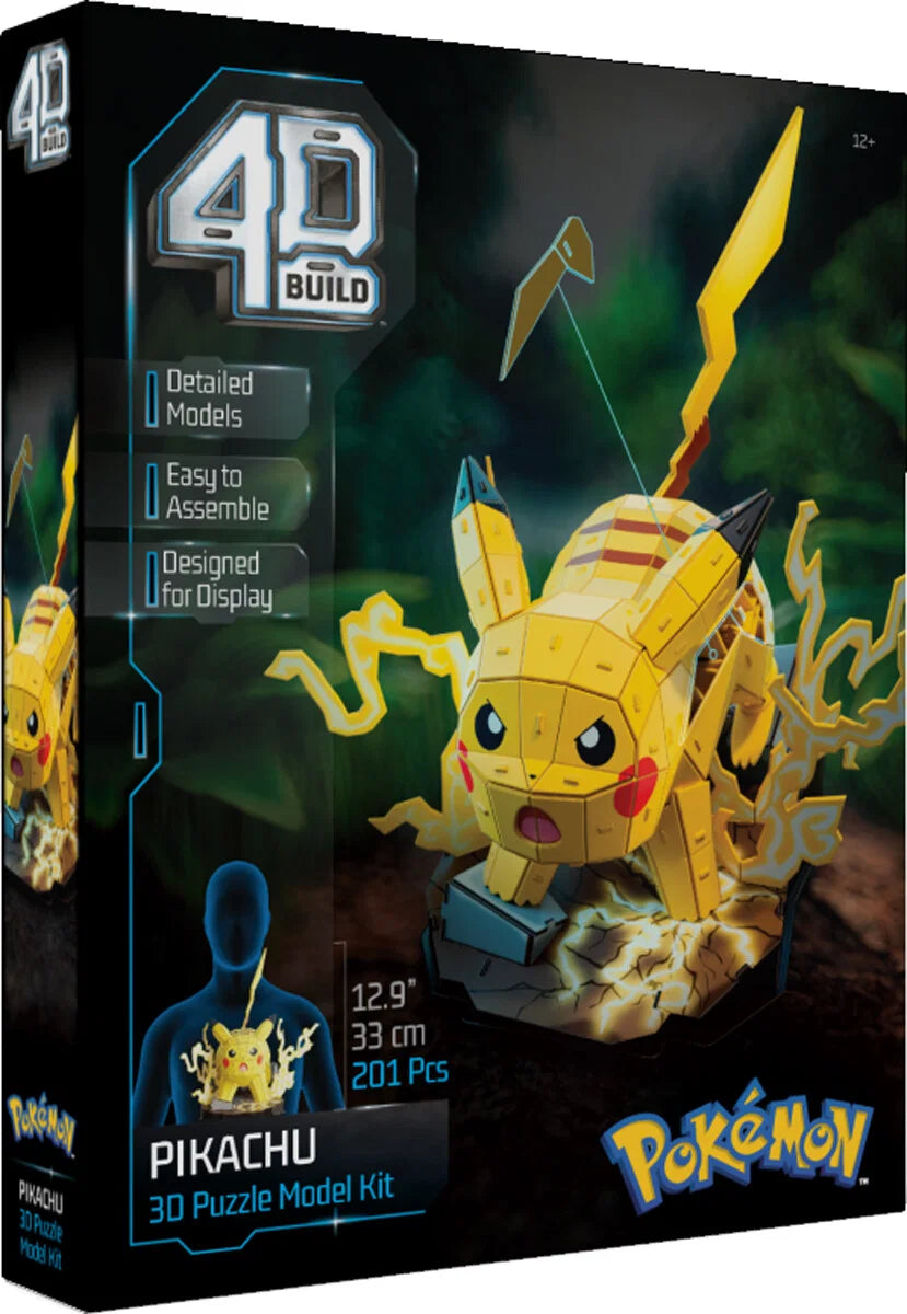 Pokémon 4D Build Pikachu, 3D Puslespil & Byggesæt - 201 dele