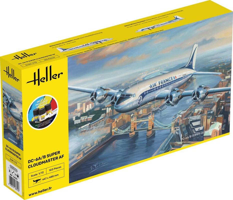 Heller DC-6A super Cloudmaster AF start kit - 1:72