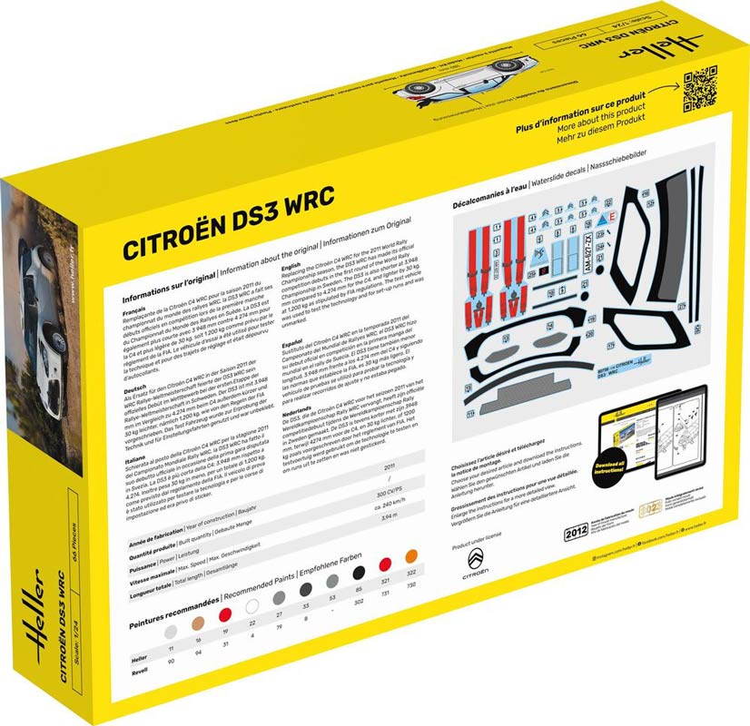 Heller Citroën DS3 WRC start kit