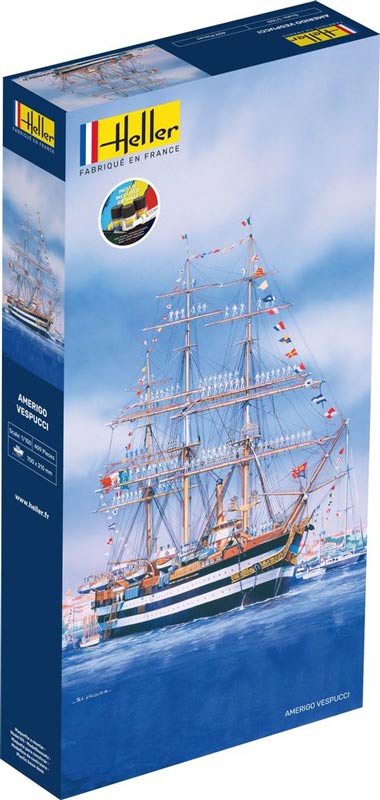 Amerigo Vespucci italiens modelskib start kit - 1:150