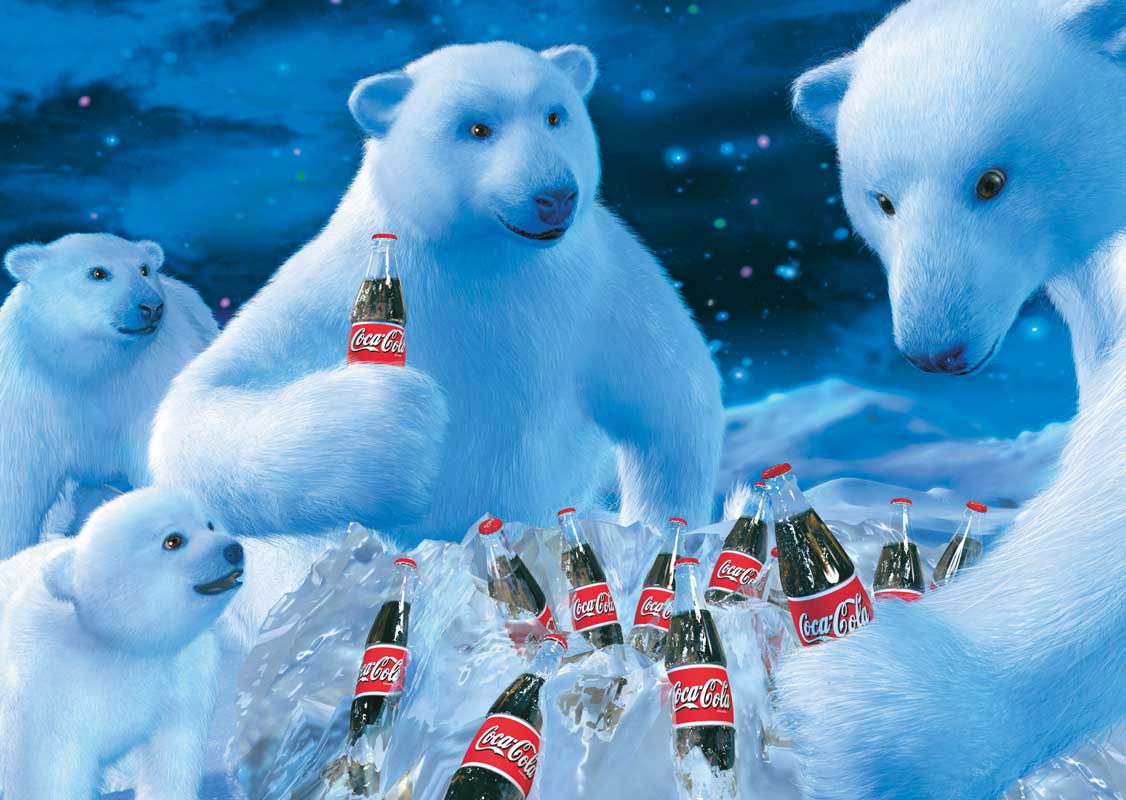 Puslespil 1000 brikker - Coca-Cola isbjørne
