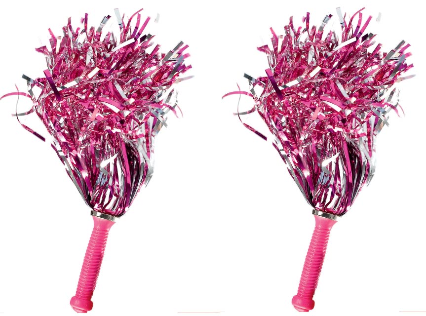 Glitter pom-poms