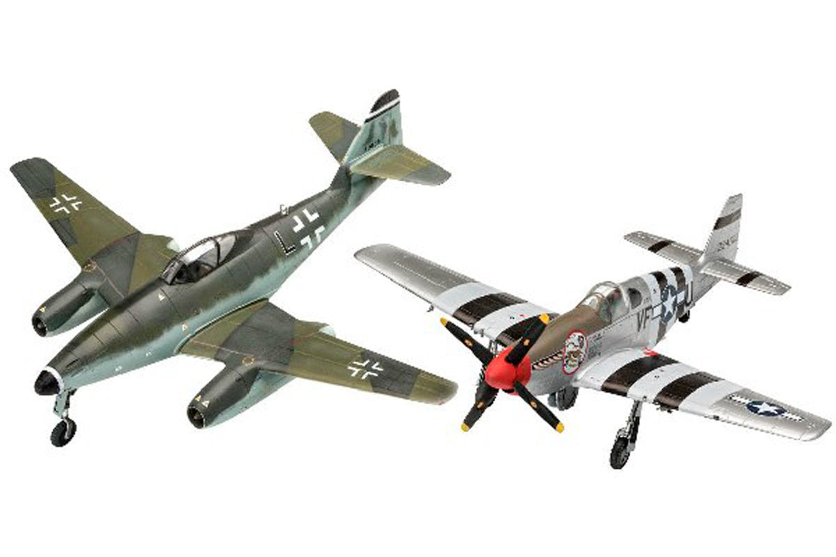 Revell Me262 & P-51B modelfly