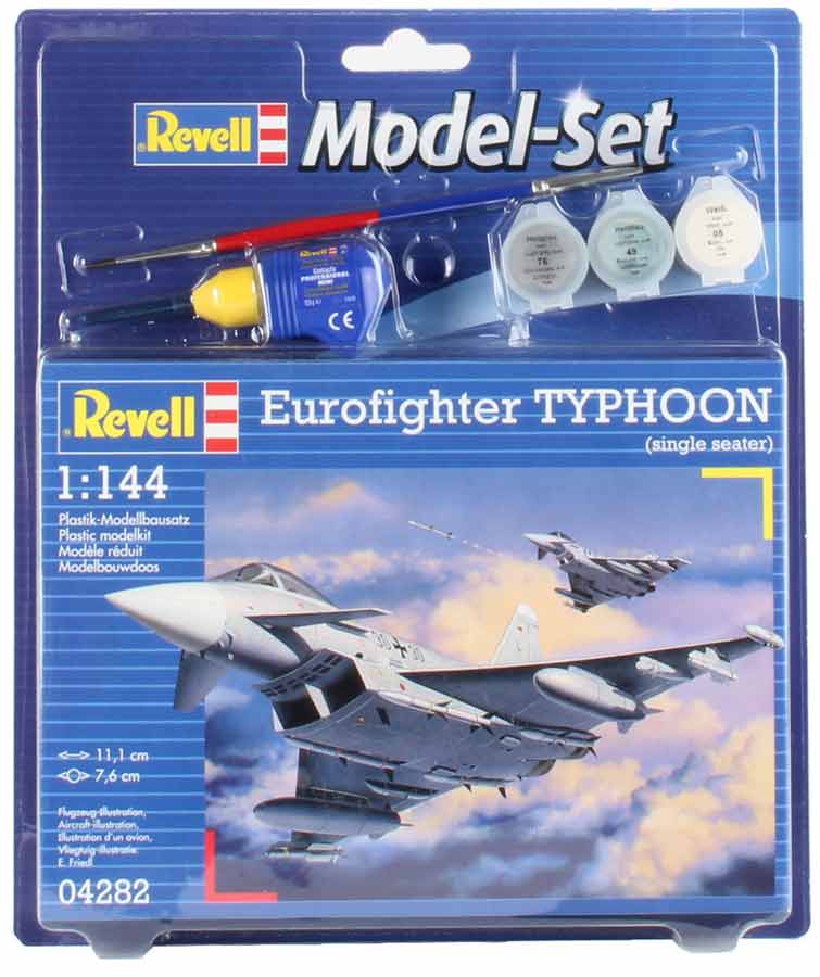 Revell Eurofighter typhoon - scala 1:144 Med lim og maling