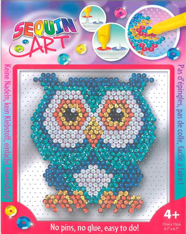 Stift pailletbillede easy - ugle
