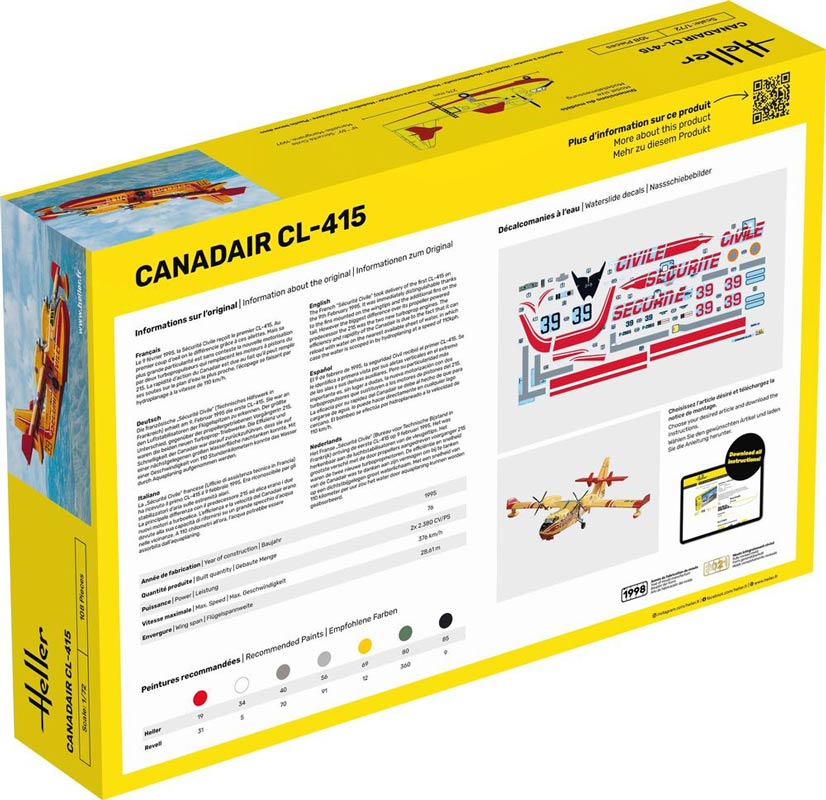Heller modelfly Canadair CL-415 - 1:72