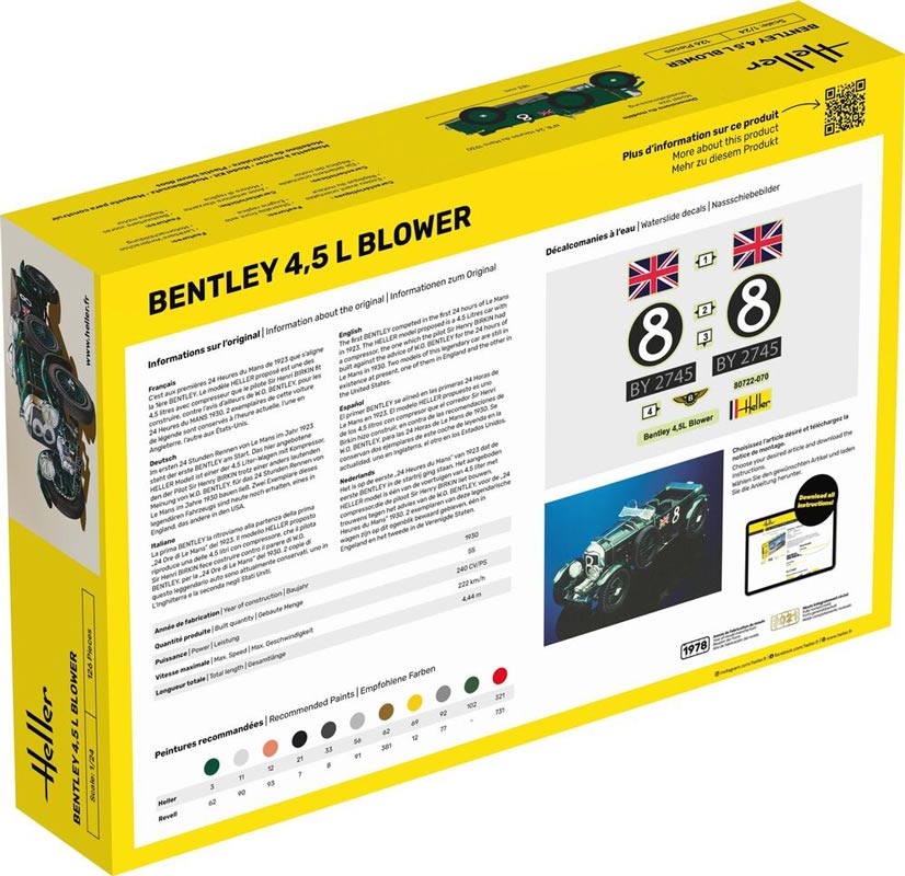 Heller Bentley Blower modelbil - 1:24