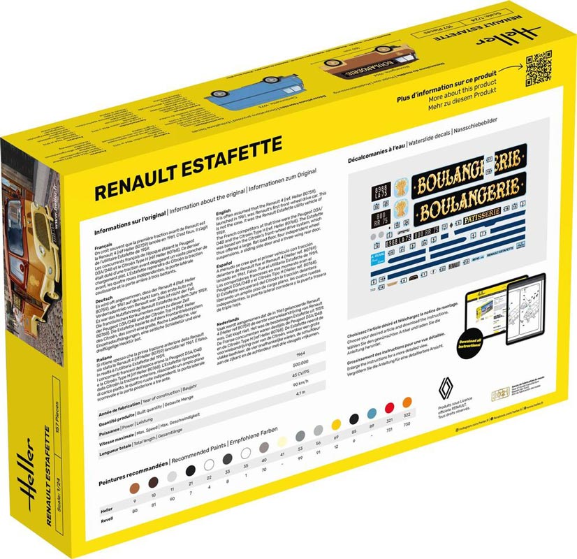 Heller Renault Estafette 1950 start kit - 1:24