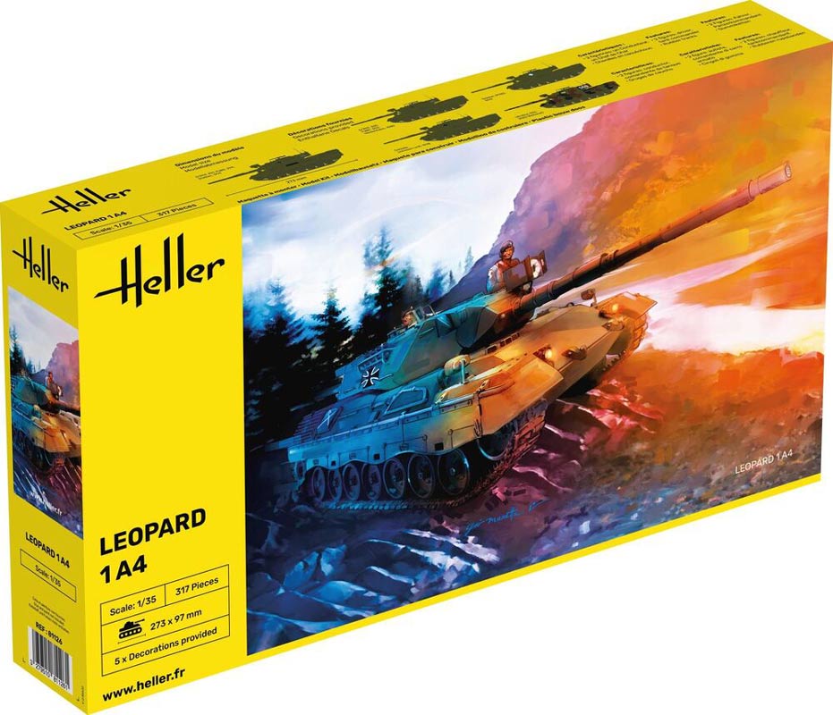 Heller Leopard 1A4 kampvogn - 1:35