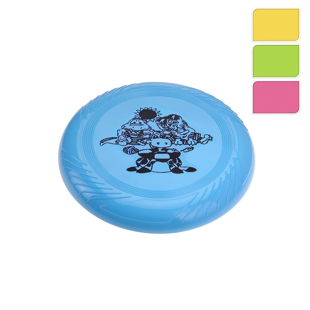Frisbee i plast Ø27 cm - assorteret farve