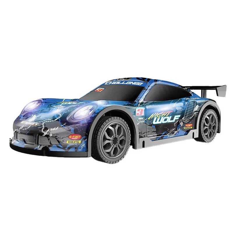 Drift RC Bil (25 km/t) – Hurtig Fjernstyret Racer med LED - Grøn