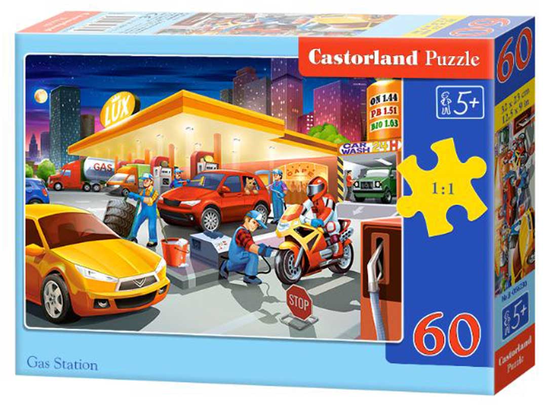 Castorland puslespil - Tankstation - 60 brikker