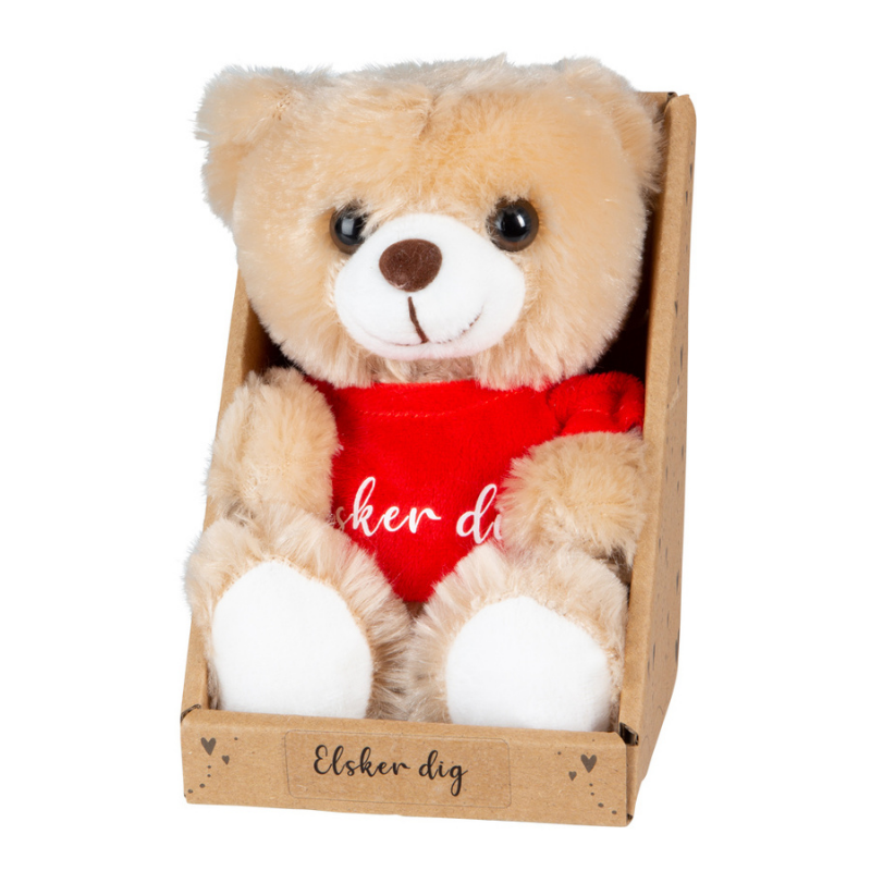 T-Bear Elsker Dig – Blød Bamse ca. 20 cm