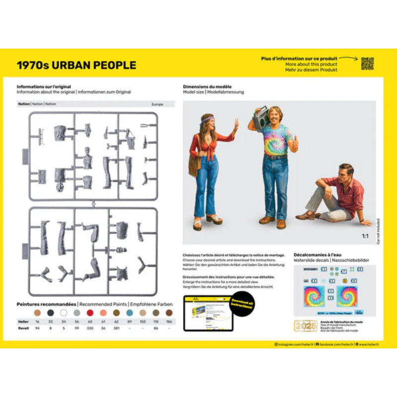 Heller 1970s Urban People - 1:24