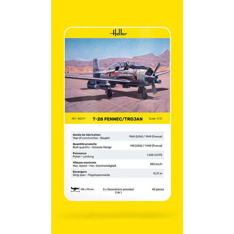 Heller T-28 Fennec / Trojan - 1:72
