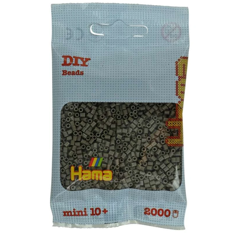 Hama mini perler 501-117 2000 stk - gråbrun