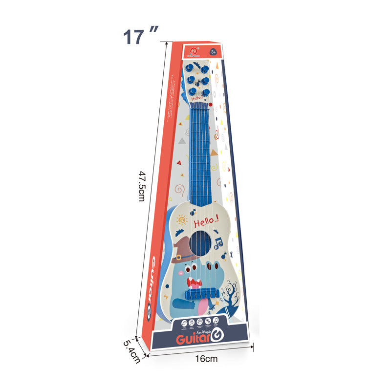 Legetøjsguitar til børn - 43 cm