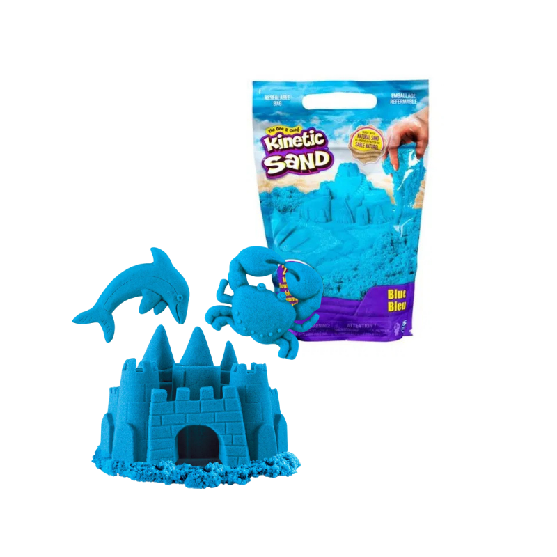Kinetic Sand Blå Farvepose 900 g