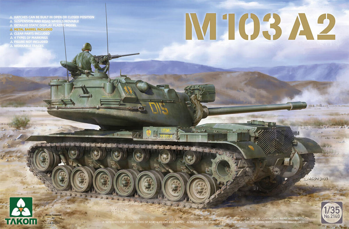 Takom Amerikansk M103 A2 kampvogn - 1:35
