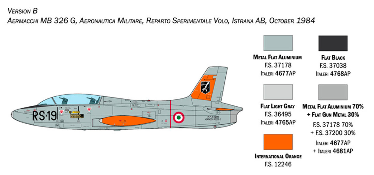 Italeri 1:48 Aermacchi MB-326 - Modelfly