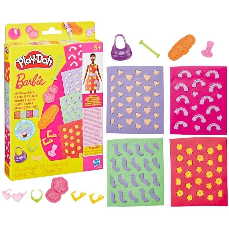 Play-Doh Barbie Designmønstre til Modellervoks (Assorteret)