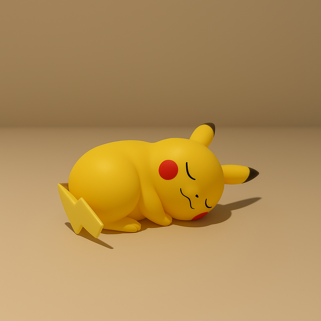 Pikachu Natlampe – Blød LED Børnelampe