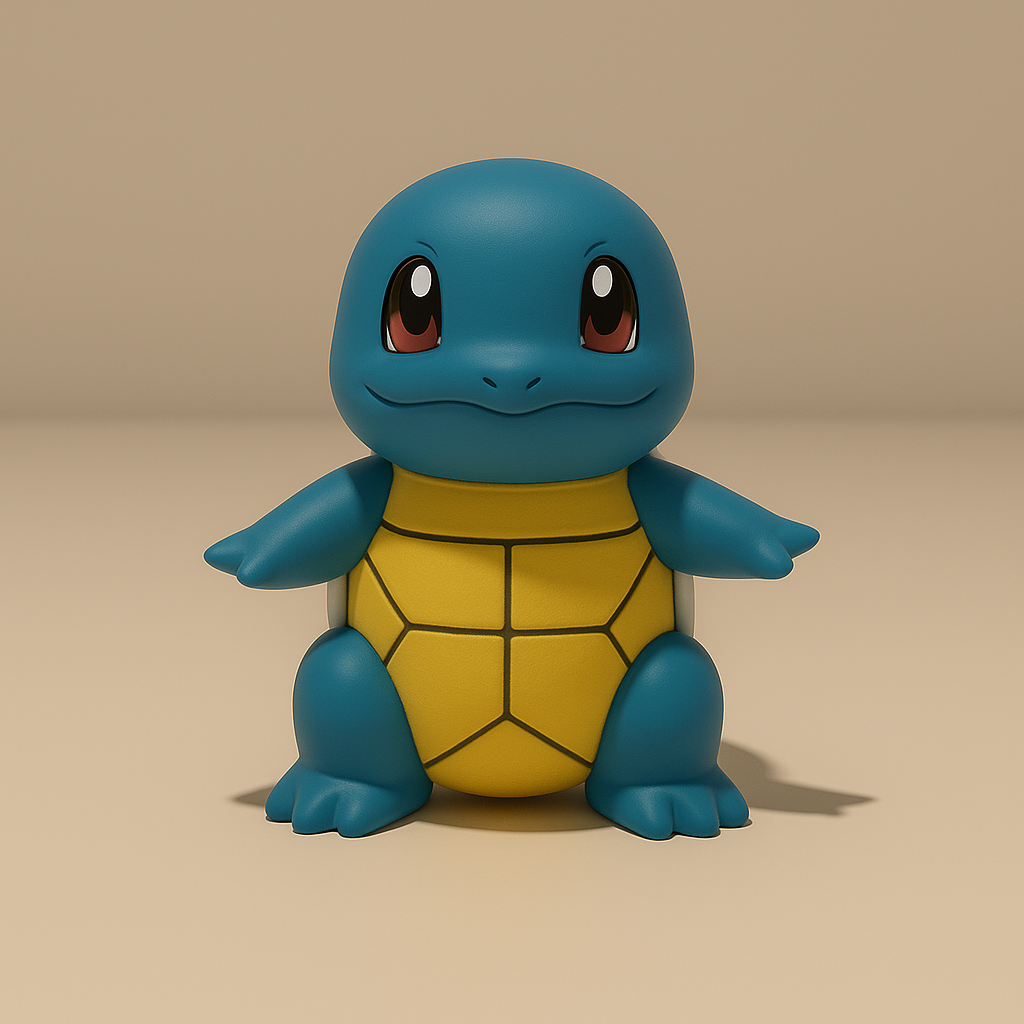 Squirtle Natlampe – Blød LED Børnelampe