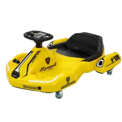 Elektrisk Børne Gokart CN-TJB2K1 (12V Driftbil) Gul