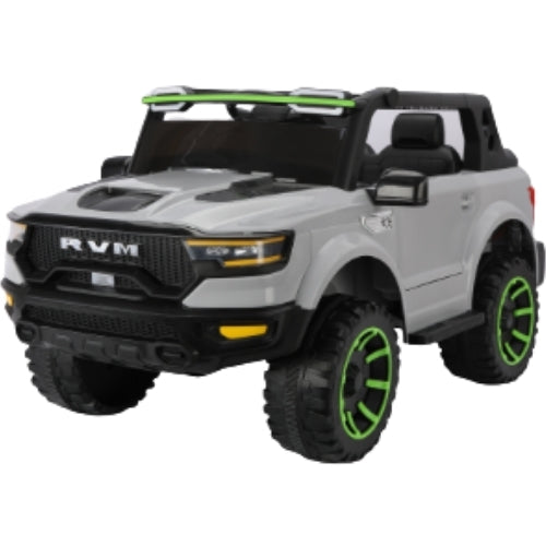 Elektrisk Børnetruck 12V (Raptor/RAM-inspireret) Grå